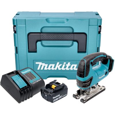 Makita Djv 180 Sm1xj Seghetto Alternativo A Batteria 18 V 135 Mm + 1x Batteria 4,0 Ah + Caricabatteria + Makpac Makita Djv 180 Sm1xj Seghetto Alternativo A Batteria 18 V 135 Mm + 1x Batteria 4,0 Ah + Caricabatteria + Makpac