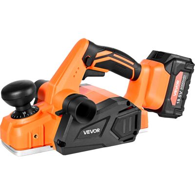 VEVOR Pialla A Mano Universale Regolabile Larghezza Di Taglio 82 Mm Pialla Elettrica Manuale Per Legno Da 15000 Giri/min Con Batteria Al Litio Da 4,0 Ah E 18 V, Per La Lavorazione Del Legno VEVOR Pialla A Mano Universale Regolabile Larghezza Di Taglio 82 Mm Pialla Elettrica Manuale Per Legno Da 15000 Giri/min Con Batteria Al Litio Da 4,0 Ah E 18 V, Per La Lavorazione Del Legno