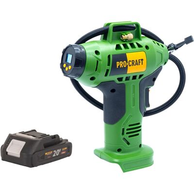 Procraft Compressore A Batteria Lk20 20 V 11 Bar + 1x Batteria 2,0 Ah - Senza Caricabatteria Procraft Compressore A Batteria Lk20 20 V 11 Bar + 1x Batteria 2,0 Ah - Senza Caricabatteria