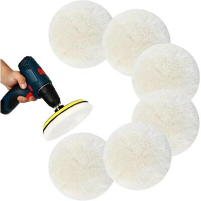 KEEMOTE Set Di 6 Dischi Lucidanti In Lana D'Agnello, Compatibili Con Levigatrici Roto-orbitali Bosch, Tamponi Lucidanti Da 125 Mm, Dischi Lucidanti In Lana D'Agnello, Tamponi Lucidanti Per Levigatrici KEEMOTE Set Di 6 Dischi Lucidanti In Lana D'Agnello, Compatibili Con Levigatrici Roto-orbitali Bosch, Tamponi Lucidanti Da 125 Mm, Dischi Lucidanti In Lana D'Agnello, Tamponi Lucidanti Per Levigatrici