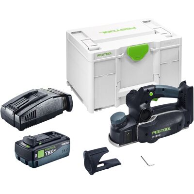 Festool Pialla A Batteria Hlc 82 Eb-basic 18 V 82 Mm Brushless + 1 Batteria Da 8,0 Ah + Caricabatterie Rapido + Systainer Festool Pialla A Batteria Hlc 82 Eb-basic 18 V 82 Mm Brushless + 1 Batteria Da 8,0 Ah + Caricabatterie Rapido + Systainer