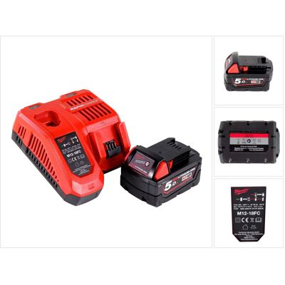 Milwaukee - M18NRG-501 - M18 B5 5.0Ah - Battery Starter Set Milwaukee - M18NRG-501 - M18 B5 5.0Ah - Battery Starter Set