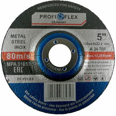 COCO Disco Da Molatura Profi Flex Pf10189 125 Mm 6 Mm 5 Pezzi COCO Disco Da Molatura Profi Flex Pf10189 125 Mm 6 Mm 5 Pezzi