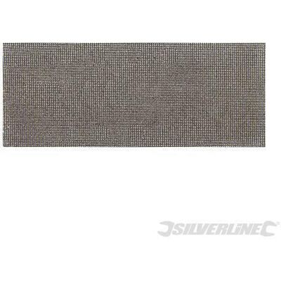 Silverline Fogli Abrasivi A Rete 115 X 280 Mm In Silicone Di Carburo Per Le Macchine A Gancio Di Levigatura-grana 80 Silverline Fogli Abrasivi A Rete 115 X 280 Mm In Silicone Di Carburo Per Le Macchine A Gancio Di Levigatura-grana 80