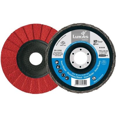 LUKAS Disco abrasivo ceramico V2 Power 125mm - Disco abrasivo LUKAS Disco abrasivo ceramico V2 Power 125mm - Disco abrasivo