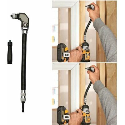 OEM Punta Da Trapano Ad Angolo Retto Flessibile Crezuo Da 1/4" Per Avvitatore, Ideale Per La Lavorazione Del Legno.-crezuo OEM Punta Da Trapano Ad Angolo Retto Flessibile Crezuo Da 1/4" Per Avvitatore, Ideale Per La Lavorazione Del Legno.-crezuo