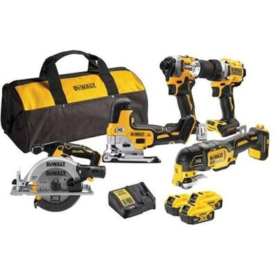 DeWalt Dck502p3 Kit Combo Giallo Con 5 Utensili Elettrici DeWalt Dck502p3 Kit Combo Giallo Con 5 Utensili Elettrici