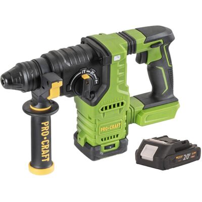 Procraft Pha30bb Trapano A Percussione A Batteria 20 V 2,8 J Sds Plus Brushless + 1x Batteria 2,0 Ah - Senza Caricabatteria Procraft Pha30bb Trapano A Percussione A Batteria 20 V 2,8 J Sds Plus Brushless + 1x Batteria 2,0 Ah - Senza Caricabatteria