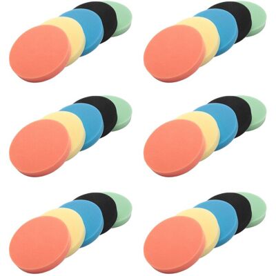OEM Adatto Per Confezione Da 30 Pezzi Di Tamponi Piatti In Spugna Giallo Chiaro Da 6 Pollici (150 Mm) Per La Pulizia E La Lucidatura Di Lucidatrici Per Auto. OEM Adatto Per Confezione Da 30 Pezzi Di Tamponi Piatti In Spugna Giallo Chiaro Da 6 Pollici (150 Mm) Per La Pulizia E La Lucidatura Di Lucidatrici Per Auto.