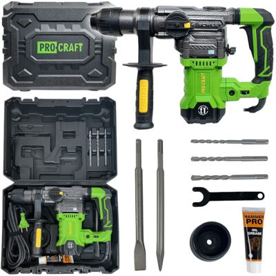 Procraft Martello Combinato Bh1800 1500 Watt 5,5 Joule Sds-plus Procraft Martello Combinato Bh1800 1500 Watt 5,5 Joule Sds-plus