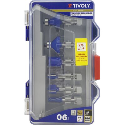 Set di 6 frese per incastri Myers - innesto 6mm Set di 6 frese per incastri Myers - innesto 6mm