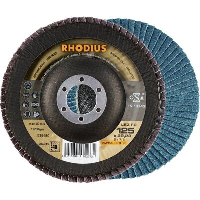 Rhodius - 204015 Lsz F2 Disco Con Falde Acciaio Inox, Acciaio 10 Pz. Rhodius - 204015 Lsz F2 Disco Con Falde Acciaio Inox, Acciaio 10 Pz.