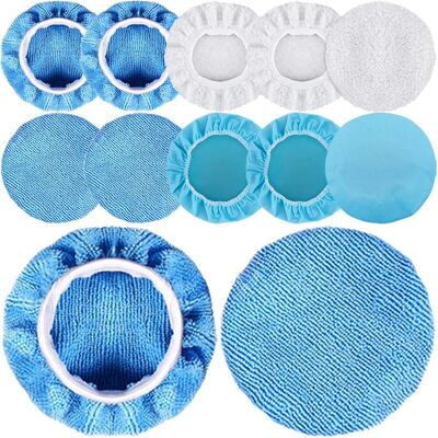 JALLERIA Set Di 12 Tamponi In Microfibra Per Lucidatura Auto (12,7-15,2 Cm) Per Lucidatrice Per Auto JALLERIA Set Di 12 Tamponi In Microfibra Per Lucidatura Auto (12,7-15,2 Cm) Per Lucidatrice Per Auto
