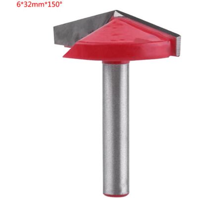 ULISEM Fresa A V In Acciaio Al Tungsteno Per Router Cnc, Utensile Da Taglio A V, Gambo Da 6 Mm (632 Mm 150°) ULISEM Fresa A V In Acciaio Al Tungsteno Per Router Cnc, Utensile Da Taglio A V, Gambo Da 6 Mm (632 Mm 150°)