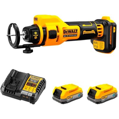 DeWalt Sega Da Taglio Per Cartongesso Dce555e2-sk (2 X 1,7 Ah Powerstack + Dcb1104) DeWalt Sega Da Taglio Per Cartongesso Dce555e2-sk (2 X 1,7 Ah Powerstack + Dcb1104)
