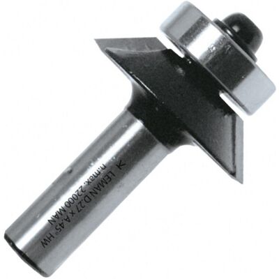 Leman Utensile in Carburo per Biselatura - Angolo 45°, Mandrino 8mm Leman Utensile in Carburo per Biselatura - Angolo 45°, Mandrino 8mm