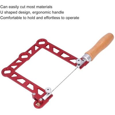 TOIVIZE Sega A Traforo Manuale Da 5 Pollici Con Telaio Adattatore E Lama Resistente Per Legno, Plastica, Gomma E Metalli Teneri. TOIVIZE Sega A Traforo Manuale Da 5 Pollici Con Telaio Adattatore E Lama Resistente Per Legno, Plastica, Gomma E Metalli Teneri.