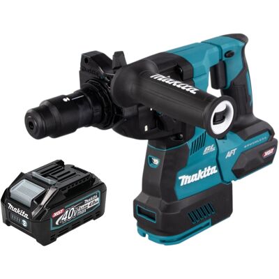 Makita Hr 002 Gm1 Martello Perforatore A Batteria 40 V Max. 2,9 J Sds Plus Brushless + 1 Batteria Da 4,0 Ah - Senza Caricabatterie Makita Hr 002 Gm1 Martello Perforatore A Batteria 40 V Max. 2,9 J Sds Plus Brushless + 1 Batteria Da 4,0 Ah - Senza Caricabatterie