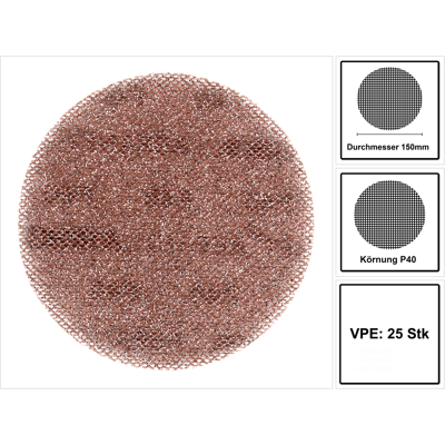 MIRKA - Disco Abrasivo Per Levigatrici Abranet Ace Hd ⌀ 150 Mm MIRKA - Disco Abrasivo Per Levigatrici Abranet Ace Hd ⌀ 150 Mm