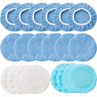XISRENS Set Di 20 Tamponi In Microfibra Per Lucidatura Orbitale Del Cofano Dell'auto (5-6") XISRENS Set Di 20 Tamponi In Microfibra Per Lucidatura Orbitale Del Cofano Dell'auto (5-6")