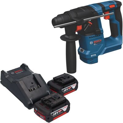 Martello Perforatore A Batteria Bosch Gbh 18v-18 Professional 18 V 1,5 J Sds Plus Brushless + 2 Batterie Da 5,0 Ah + Caricabatterie Martello Perforatore A Batteria Bosch Gbh 18v-18 Professional 18 V 1,5 J Sds Plus Brushless + 2 Batterie Da 5,0 Ah + Caricabatterie