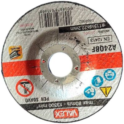 Valex Disco Abraviso Sbavatura Metalli 115m 1464662 Valex Disco Abraviso Sbavatura Metalli 115m 1464662