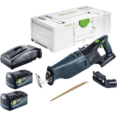 Festool Rsc 18 Eb-basic Seghetto A Batteria 18 V Brushless + 1x Batteria 5,0 Ah + Ladegert + Systainer Festool Rsc 18 Eb-basic Seghetto A Batteria 18 V Brushless + 1x Batteria 5,0 Ah + Ladegert + Systainer