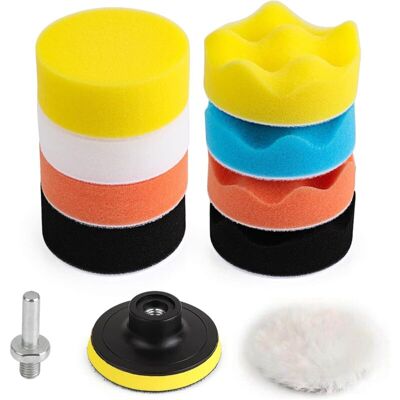 DPZO Kit Di 11 Tamponi Lucidanti Da 80 Mm Per Punte Da Trapano M10/m14, Tampone Lucidante In Lana Per Lucidatura, Levigatura E Ceratura Di Auto. DPZO Kit Di 11 Tamponi Lucidanti Da 80 Mm Per Punte Da Trapano M10/m14, Tampone Lucidante In Lana Per Lucidatura, Levigatura E Ceratura Di Auto.