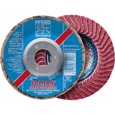 PFERD Gamma Di Rettifica Polifan® Sgp-co-forte-freeze, Convesso, Gola: 36 PFERD Gamma Di Rettifica Polifan® Sgp-co-forte-freeze, Convesso, Gola: 36