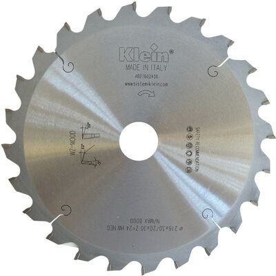 KLEIN Lama Sega Circolare Hw D=216, D=30, B/c=3.0/2.0, Z (nr. Denti)=48 Ab216.04830 KLEIN Lama Sega Circolare Hw D=216, D=30, B/c=3.0/2.0, Z (nr. Denti)=48 Ab216.04830