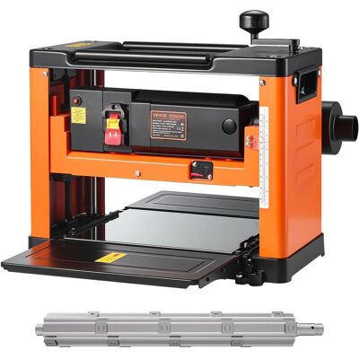 VEVOR Pialla A Spessore, 330 Mm Larghezza, Banco Elettrico Motore Da 2000 W E 23500 Giri/min, Testa Di Taglio A Spirale Con 24 Inserti, Velocità Singola, Per Materiali In Legno Duro E Tenero VEVOR Pialla A Spessore, 330 Mm Larghezza, Banco Elettrico Motore Da 2000 W E 23500 Giri/min, Testa Di Taglio A Spirale Con 24 Inserti, Velocità Singola, Per Materiali In Legno Duro E Tenero