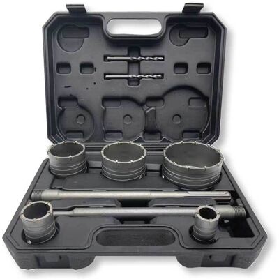 PowerPlus Kit Frese A Tazza Muro Carotatrice Attacco Sds Max Sds Plus + Valigetta PowerPlus Kit Frese A Tazza Muro Carotatrice Attacco Sds Max Sds Plus + Valigetta
