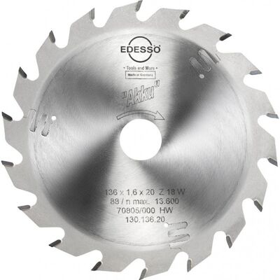 Edessö Modello 13013620 - Lama circolare per seghe a batteria Edessö Modello 13013620 - Lama circolare per seghe a batteria