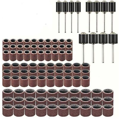 VISTRECK Lotto Di 102 Nastri Abrasivi – Tamburo Abrasivo – Kit Di Lucidatura Rotativa – Anelli Abrasivi/molli VISTRECK Lotto Di 102 Nastri Abrasivi – Tamburo Abrasivo – Kit Di Lucidatura Rotativa – Anelli Abrasivi/molli
