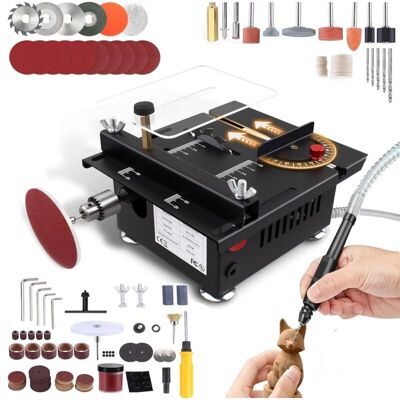 LIIYIELA Sega Circolare Da Tavolo Da 100 W, Mini Sega Elettrica Da Banco, Profondità Di Taglio Di 16 Mm, Albero Flessibile E Altri Accessori, Adatta Per Legno, Plastica E Acrilico. LIIYIELA Sega Circolare Da Tavolo Da 100 W, Mini Sega Elettrica Da Banco, Profondità Di Taglio Di 16 Mm, Albero Flessibile E Altri Accessori, Adatta Per Legno, Plastica E Acrilico.