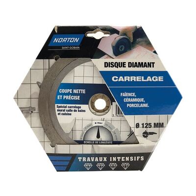 Norton 70184602617 - Disco Diamantato - 125mm per Piastrelle - Professionale Norton 70184602617 - Disco Diamantato - 125mm per Piastrelle - Professionale