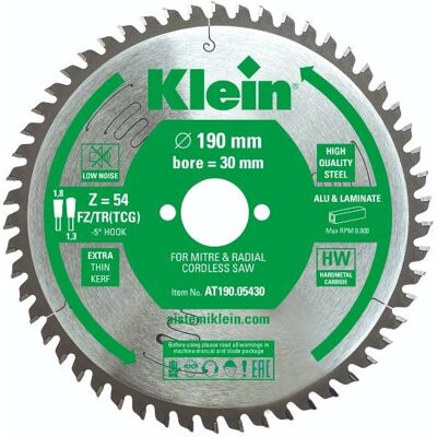 KLEIN Lama Circolare Professionale A Spessore Sottile D=160, B/c=1,8/1,3, Z (nr. Denti)=48, D (riduzione)=20 (16), (angolo Di Taglio)=-5b0, Fori Trasc.=2/6/32 At160.04820 KLEIN Lama Circolare Professionale A Spessore Sottile D=160, B/c=1,8/1,3, Z (nr. Denti)=48, D (riduzione)=20 (16), (angolo Di Taglio)=-5b0, Fori Trasc.=2/6/32 At160.04820
