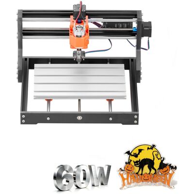 MOPHORN Macchina Per Incisione Cnc 3018 Fresatrice Cnc Su Legno A 3 Assi,mandrino Da 60w,struttura In Lega Di Alluminio,area Di Lavoro 30x18x4 Cm,ideale Per Lavorazioni Su Legno, Acrilico E Plastica MOPHORN Macchina Per Incisione Cnc 3018 Fresatrice Cnc Su Legno A 3 Assi,mandrino Da 60w,struttura In Lega Di Alluminio,area Di Lavoro 30x18x4 Cm,ideale Per Lavorazioni Su Legno, Acrilico E Plastica