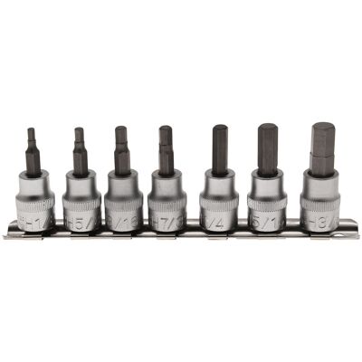 BGS TECHNIC Punte Maschio Quadrate 3/8 Pollici Misure Imperiali Cromo Vanadio BGS TECHNIC Punte Maschio Quadrate 3/8 Pollici Misure Imperiali Cromo Vanadio