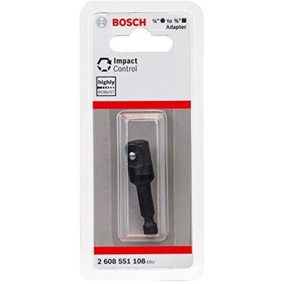 Bosch - 1/4HEX-3/8SQ - 1/4 hex 3/8 quadrato 50 mm - Adattatore bussole Bosch - 1/4HEX-3/8SQ - 1/4 hex 3/8 quadrato 50 mm - Adattatore bussole