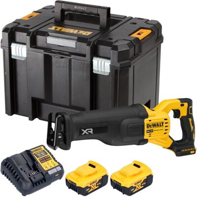 DeWalt Sega A Gattoparo A Batteria Dcs 386 P2t 18 V Brushless + 2 Batterie 5,0 Ah + Caricabatterie + Tstak DeWalt Sega A Gattoparo A Batteria Dcs 386 P2t 18 V Brushless + 2 Batterie 5,0 Ah + Caricabatterie + Tstak