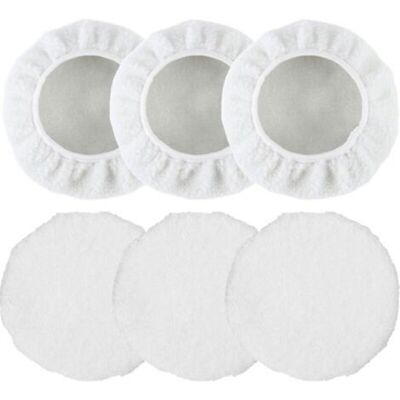 OEM Set Di 6 Tamponi Lucidanti In Lana Bianca Per Lucidatrici Per Auto Da 220–250 Mm, Ideali Per Cerare E Rifinire Le Auto. OEM Set Di 6 Tamponi Lucidanti In Lana Bianca Per Lucidatrici Per Auto Da 220–250 Mm, Ideali Per Cerare E Rifinire Le Auto.