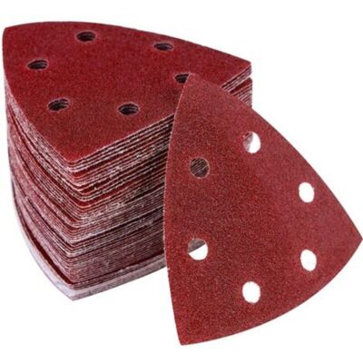 OEM Carta Vetrata Triangolare, 50 Pezzi, Autoadesiva, Floccata Triangolare Con 6 Fori, Adatta Per Macchine Levigatrici E Lucidatrici (90x90x90 Mm) OEM Carta Vetrata Triangolare, 50 Pezzi, Autoadesiva, Floccata Triangolare Con 6 Fori, Adatta Per Macchine Levigatrici E Lucidatrici (90x90x90 Mm)