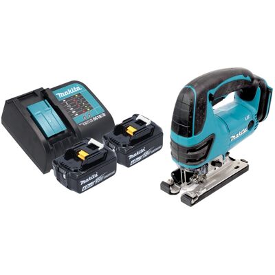 Makita Djv 180 Smx Seghetto Alternativo A Batteria 18 V 135 Mm + 2x Batteria 4,0 Ah + Caricabatteria Makita Djv 180 Smx Seghetto Alternativo A Batteria 18 V 135 Mm + 2x Batteria 4,0 Ah + Caricabatteria
