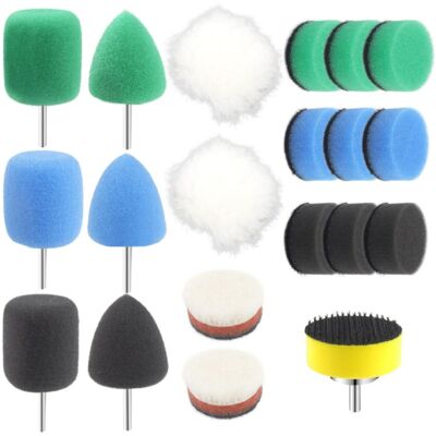 OEM Set Mini Spugne Per Lucidatura Da 20 Pezzi 25 Mm - Mini Punte Per Lucidatura Per Cacciavite A Batteria - Kit Per Lucidatura Con Spugna Per Piccole Superfici OEM Set Mini Spugne Per Lucidatura Da 20 Pezzi 25 Mm - Mini Punte Per Lucidatura Per Cacciavite A Batteria - Kit Per Lucidatura Con Spugna Per Piccole Superfici