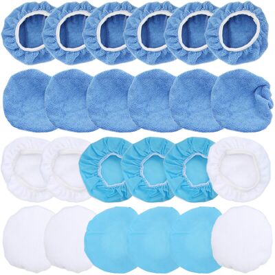 OEM Confezione Da 24 Polierhaube 6 Zoll/150 Mm Mikrofaser-vlies-baumwoll-polierpads Für Autos, Motorrder, Boote OEM Confezione Da 24 Polierhaube 6 Zoll/150 Mm Mikrofaser-vlies-baumwoll-polierpads Für Autos, Motorrder, Boote