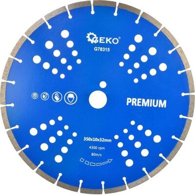 GEKO Disco Diamantato 350x10x25,4 Mm Segmento. Premium Di Laser(10) GEKO Disco Diamantato 350x10x25,4 Mm Segmento. Premium Di Laser(10)