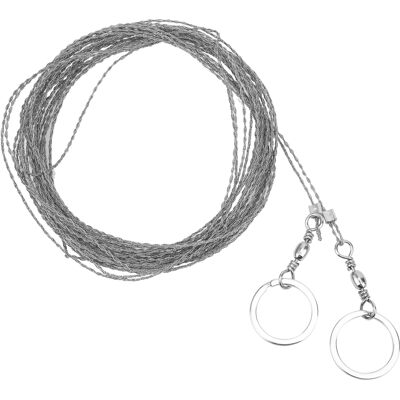 VISTRECK Sega Da Traforo Portatile Da 10 M In Filo D'Acciaio Per Sopravvivenza Nella Natura Selvaggia. Sega Inossidabile Universale VISTRECK Sega Da Traforo Portatile Da 10 M In Filo D'Acciaio Per Sopravvivenza Nella Natura Selvaggia. Sega Inossidabile Universale