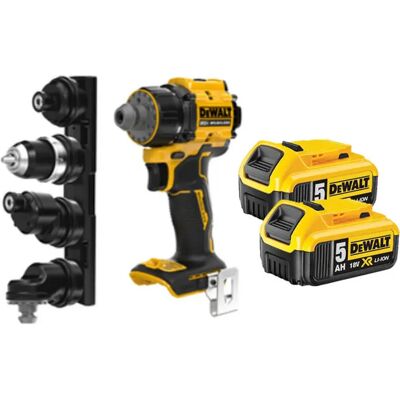 DeWalt Trapano A Batteria Dcd803p2t 4 Teste, 18v , 2x 5,0 Ah E Caricabatterie In Tstak DeWalt Trapano A Batteria Dcd803p2t 4 Teste, 18v , 2x 5,0 Ah E Caricabatterie In Tstak