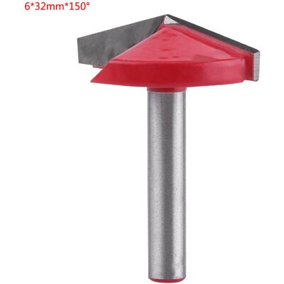 LIIYIELA Fresa A V In Acciaio Al Tungsteno Per Router Cnc, Utensile Da Taglio A V, Gambo Da 6 Mm (632 Mm 150°) LIIYIELA Fresa A V In Acciaio Al Tungsteno Per Router Cnc, Utensile Da Taglio A V, Gambo Da 6 Mm (632 Mm 150°)